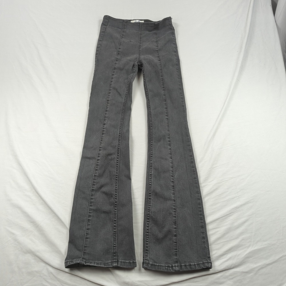 Free People Gray Flare Jeans